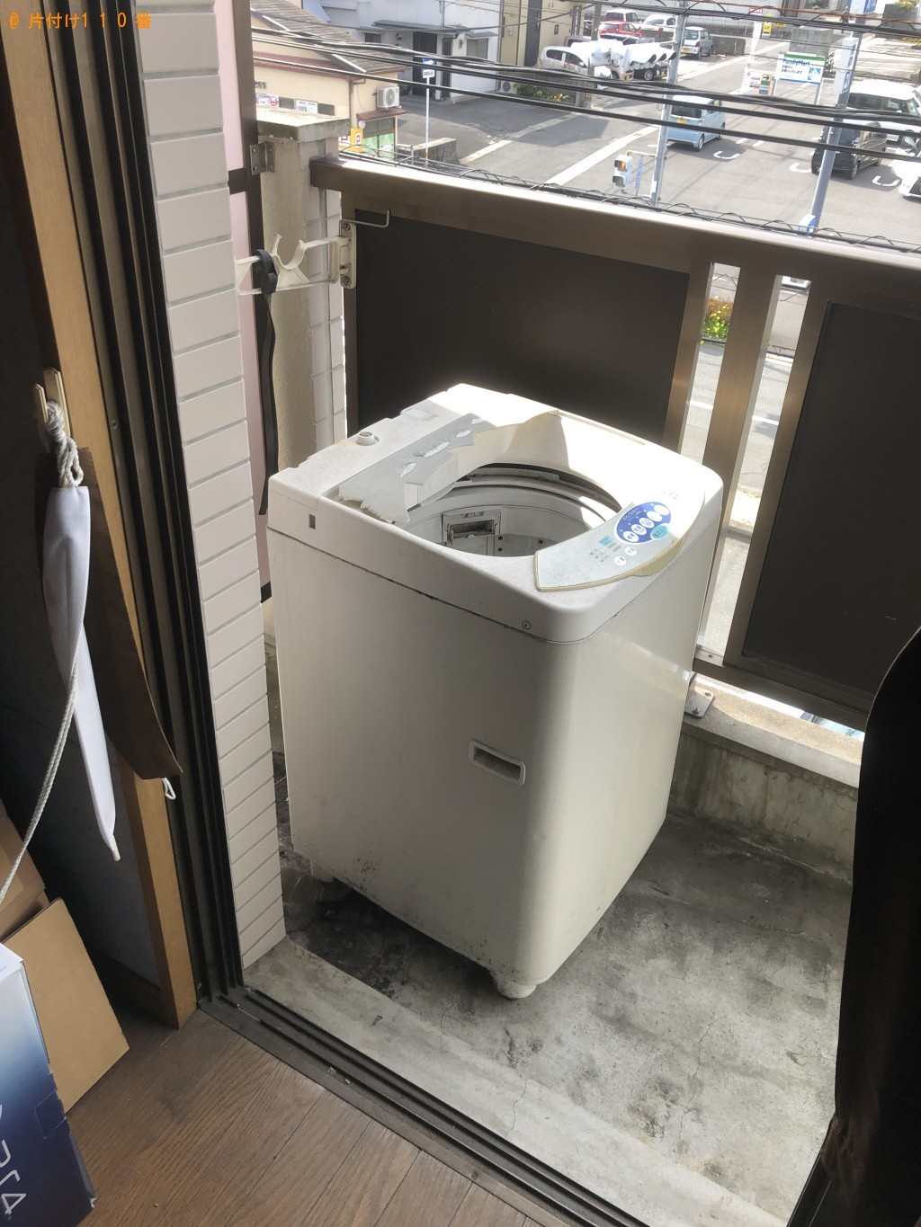 【別府市幸町】冷蔵庫、洗濯機、カラーボックス、鍋等の回収