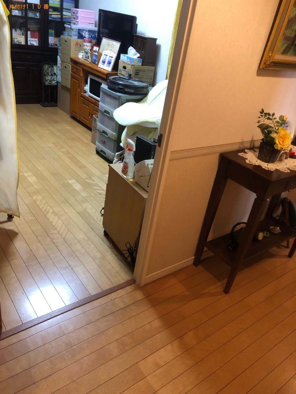 【日田市】四人用ダイニングテーブル、椅子、鏡台等の回収