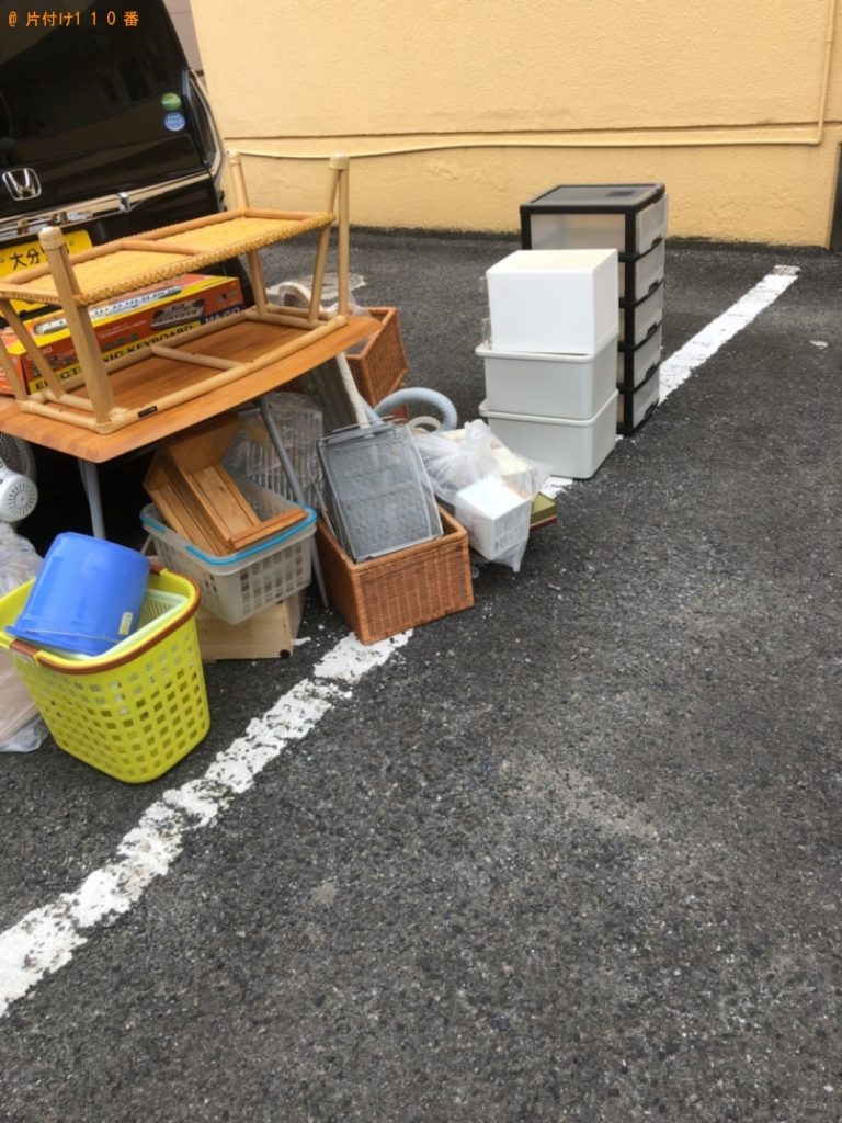 【佐伯市】ガラステーブル、鏡台、椅子等の回収・処分ご依頼