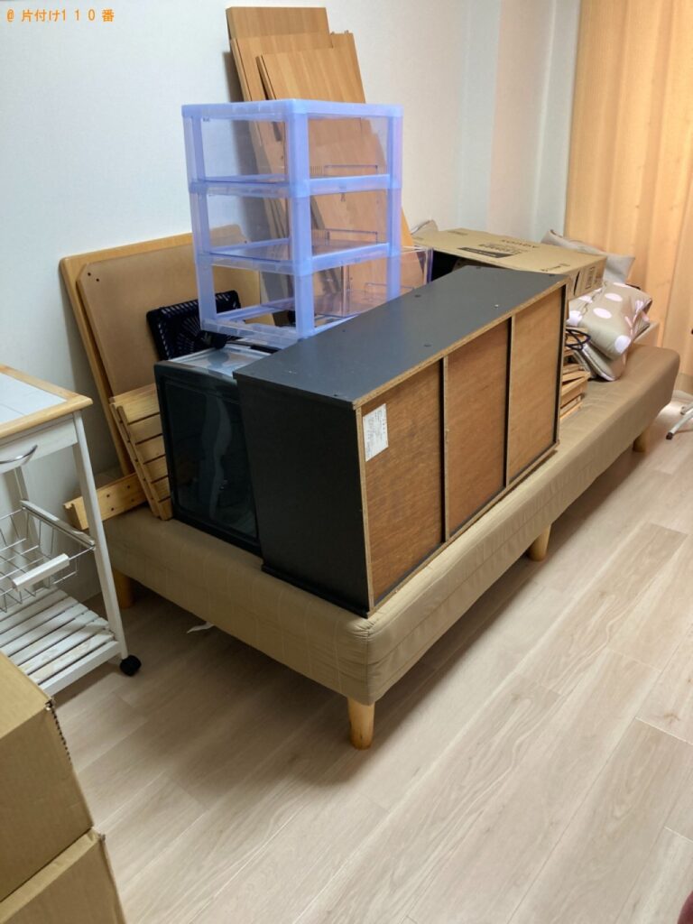 【大分市】テレビ、こたつ、マットレス付きシングルベッド等の回収