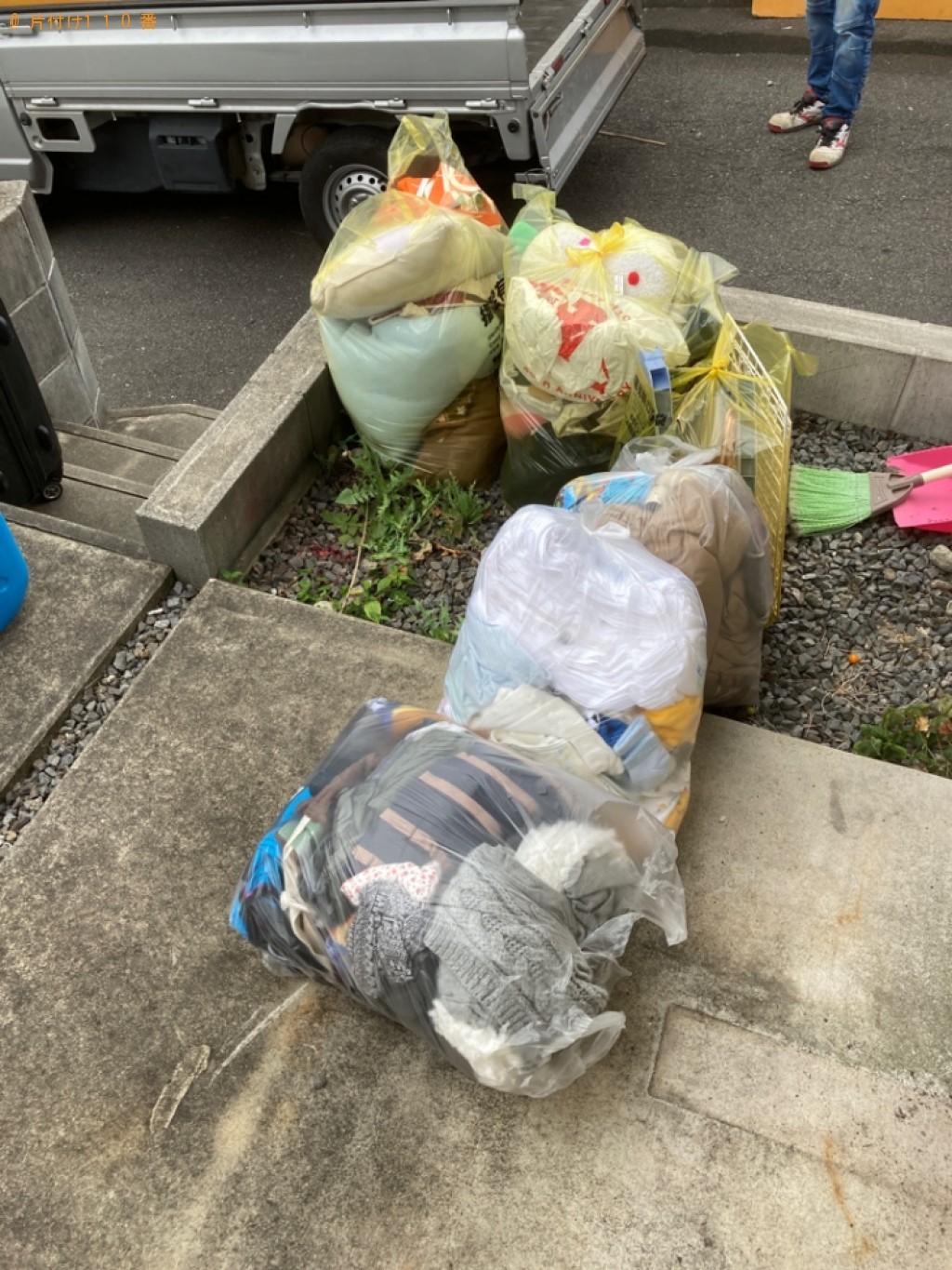 【大分市】扇風機、ポリタンク、ゴミ箱、お風呂の椅子、かご等の回収