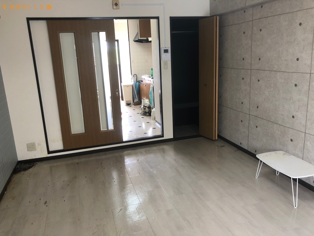 【大分市】シングルベッドマットレス、洗濯機等の回収と簡単な塗装