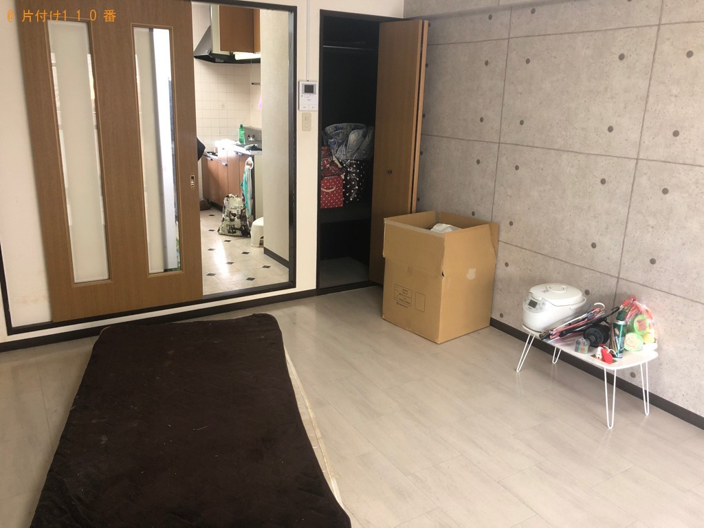【大分市】シングルベッドマットレス、洗濯機等の回収と簡単な塗装