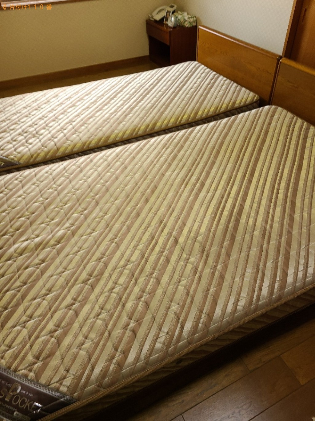 マットレス付きシングルベッドとセミダブルベッドの回収・処分ご依頼